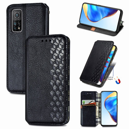 Cubic Grid Pressed Horizontal Flip Magnetic PU Leather Case with Holder & Card Slots & Wallet, For OnePlus 8T, For Xiaomi Mi 10T / Redmi K30S, For Samsung Galaxy A21 (JP Version), For Nokia 2.4