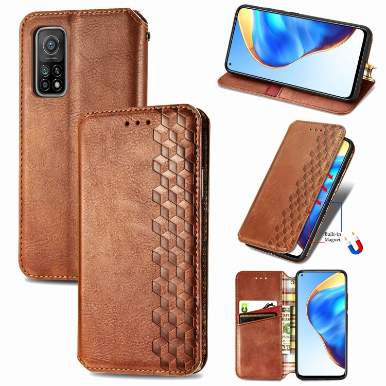 Cubic Grid Pressed Horizontal Flip Magnetic PU Leather Case with Holder & Card Slots & Wallet, For OnePlus 8T, For Xiaomi Mi 10T / Redmi K30S, For Samsung Galaxy A21 (JP Version), For Nokia 2.4