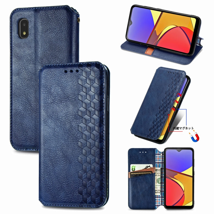Cubic Grid Pressed Horizontal Flip Magnetic PU Leather Case with Holder & Card Slots & Wallet, For OnePlus 8T, For Xiaomi Mi 10T / Redmi K30S, For Samsung Galaxy A21 (JP Version), For Nokia 2.4