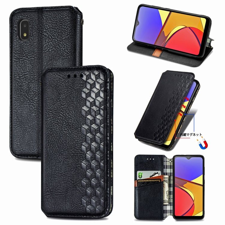 Cubic Grid Pressed Horizontal Flip Magnetic PU Leather Case with Holder & Card Slots & Wallet, For OnePlus 8T, For Xiaomi Mi 10T / Redmi K30S, For Samsung Galaxy A21 (JP Version), For Nokia 2.4