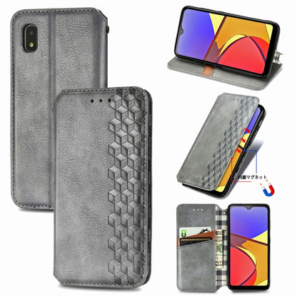 Cubic Grid Pressed Horizontal Flip Magnetic PU Leather Case with Holder & Card Slots & Wallet, For OnePlus 8T, For Xiaomi Mi 10T / Redmi K30S, For Samsung Galaxy A21 (JP Version), For Nokia 2.4