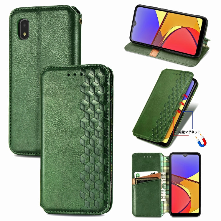 Cubic Grid Pressed Horizontal Flip Magnetic PU Leather Case with Holder & Card Slots & Wallet, For OnePlus 8T, For Xiaomi Mi 10T / Redmi K30S, For Samsung Galaxy A21 (JP Version), For Nokia 2.4