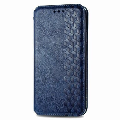Cubic Grid Pressed Horizontal Flip Magnetic PU Leather Case with Holder & Card Slots & Wallet, For vivo Y20