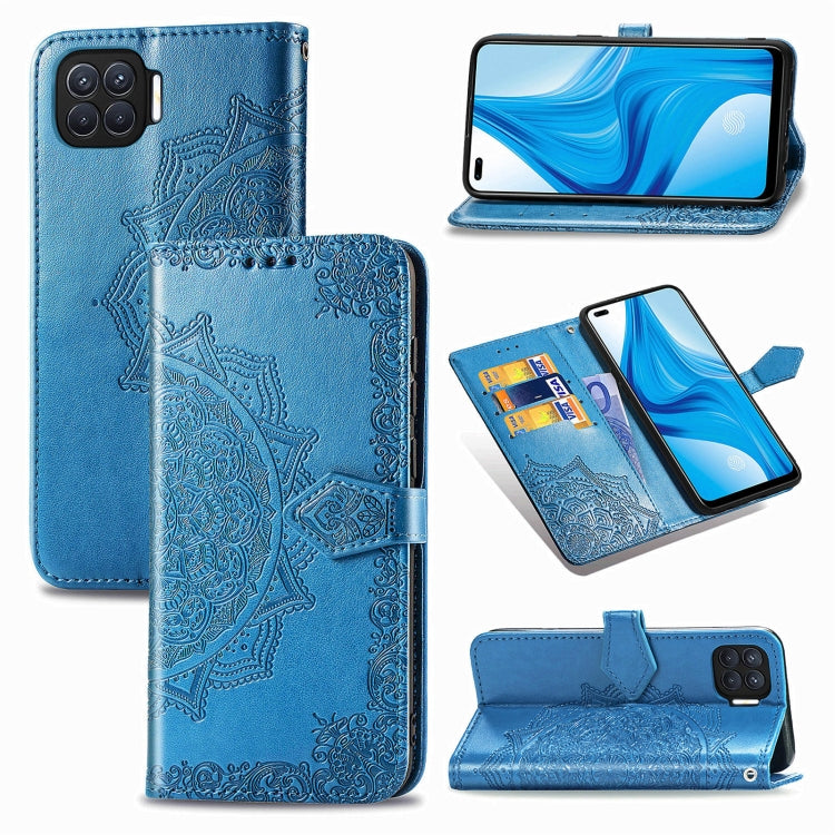Mandala Flower Embossed Horizontal Flip Leather Case with Bracket / Card Slot / Wallet / Lanyard, For OPPO F17 Pro, For OPPO F17, For vivo Y20, For Google Pixel 4a 5G