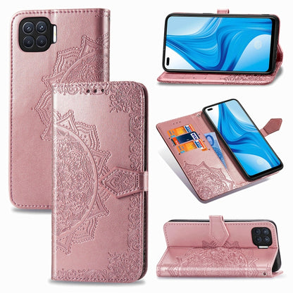 Mandala Flower Embossed Horizontal Flip Leather Case with Bracket / Card Slot / Wallet / Lanyard, For OPPO F17 Pro, For OPPO F17, For vivo Y20, For Google Pixel 4a 5G