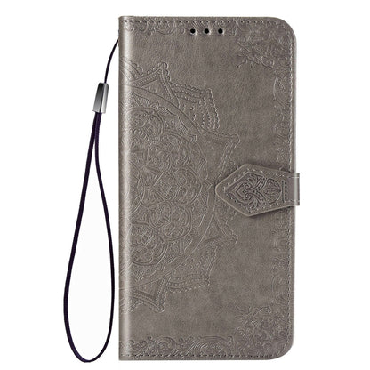 Mandala Flower Embossed Horizontal Flip Leather Case with Bracket / Card Slot / Wallet / Lanyard, For OPPO F17 Pro, For OPPO F17, For vivo Y20, For Google Pixel 4a 5G