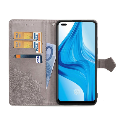 Mandala Flower Embossed Horizontal Flip Leather Case with Bracket / Card Slot / Wallet / Lanyard, For OPPO F17 Pro, For OPPO F17, For vivo Y20, For Google Pixel 4a 5G