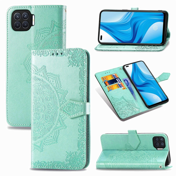 Mandala Flower Embossed Horizontal Flip Leather Case with Bracket / Card Slot / Wallet / Lanyard, For OPPO F17 Pro, For OPPO F17, For vivo Y20, For Google Pixel 4a 5G