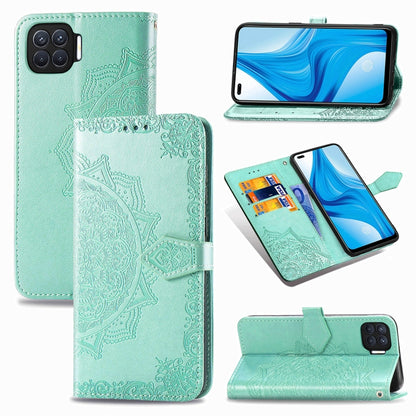 Mandala Flower Embossed Horizontal Flip Leather Case with Bracket / Card Slot / Wallet / Lanyard, For OPPO F17 Pro, For OPPO F17, For vivo Y20, For Google Pixel 4a 5G