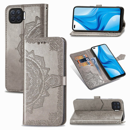 Mandala Flower Embossed Horizontal Flip Leather Case with Bracket / Card Slot / Wallet / Lanyard, For OPPO F17 Pro, For OPPO F17, For vivo Y20, For Google Pixel 4a 5G