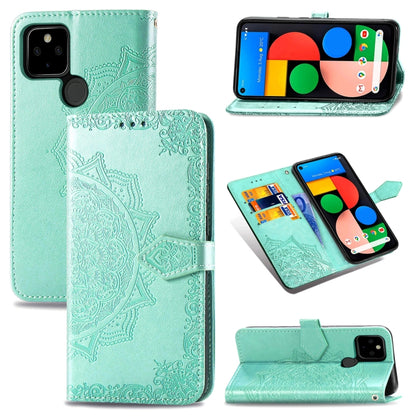Mandala Flower Embossed Horizontal Flip Leather Case with Bracket / Card Slot / Wallet / Lanyard, For OPPO F17 Pro, For OPPO F17, For vivo Y20, For Google Pixel 4a 5G