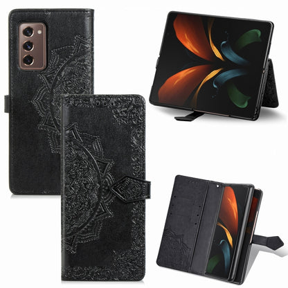 Mandala Flower Embossed Horizontal Flip Leather Case with Bracket / Card Slot / Wallet / Lanyard, For Galaxy A21 (JP Version), For Galaxy Z Fold2, For Xiaomi Mi 10T / Redmi K30S, For OnePlus 8T
