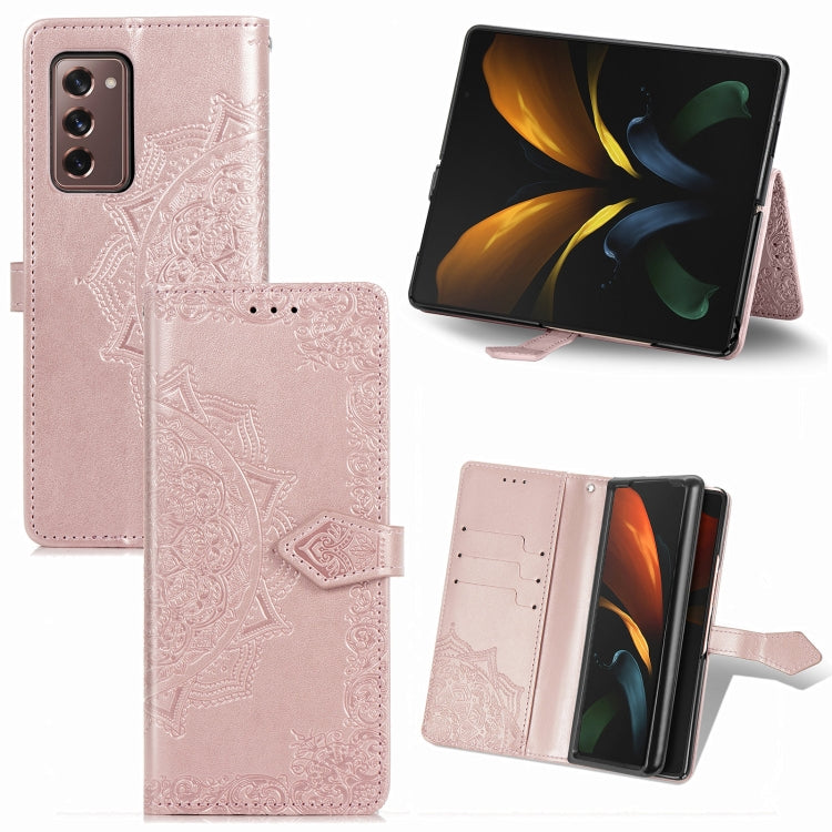 Mandala Flower Embossed Horizontal Flip Leather Case with Bracket / Card Slot / Wallet / Lanyard, For Galaxy A21 (JP Version), For Galaxy Z Fold2, For Xiaomi Mi 10T / Redmi K30S, For OnePlus 8T