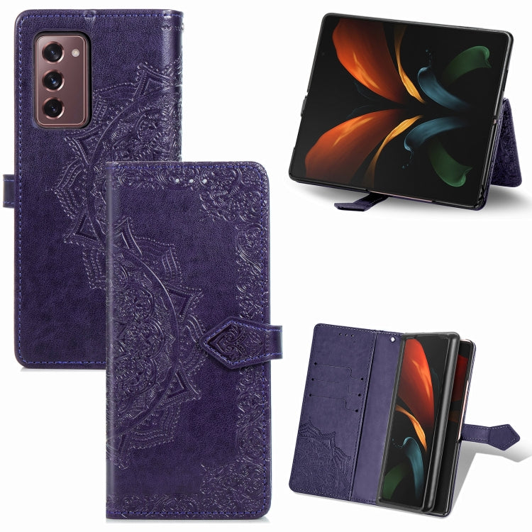 Mandala Flower Embossed Horizontal Flip Leather Case with Bracket / Card Slot / Wallet / Lanyard, For Galaxy A21 (JP Version), For Galaxy Z Fold2, For Xiaomi Mi 10T / Redmi K30S, For OnePlus 8T