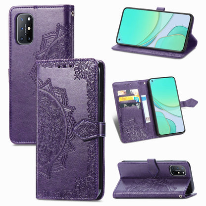 Mandala Flower Embossed Horizontal Flip Leather Case with Bracket / Card Slot / Wallet / Lanyard, For Galaxy A21 (JP Version), For Galaxy Z Fold2, For Xiaomi Mi 10T / Redmi K30S, For OnePlus 8T