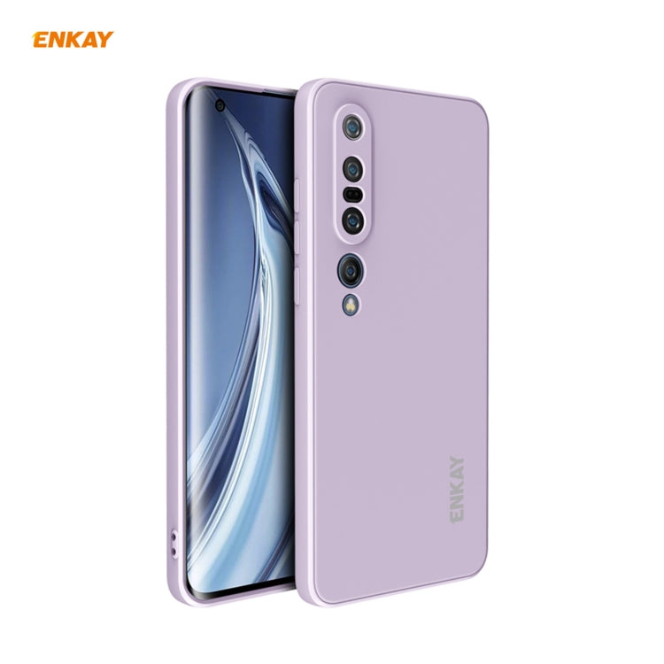 For Xiaomi Mi 10 Pro 5G Hat-Prince ENKAY ENK-PC076 Liquid Silicone Straight Edge Shockproof Protective Case, For Xiaomi Mi 10 Pro 5G