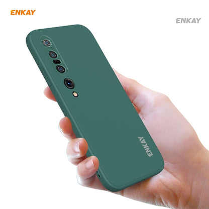 For Xiaomi Mi 10 Pro 5G Hat-Prince ENKAY ENK-PC076 Liquid Silicone Straight Edge Shockproof Protective Case, For Xiaomi Mi 10 Pro 5G