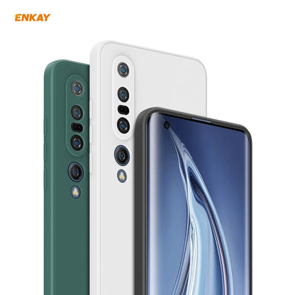 For Xiaomi Mi 10 Pro 5G Hat-Prince ENKAY ENK-PC076 Liquid Silicone Straight Edge Shockproof Protective Case, For Xiaomi Mi 10 Pro 5G