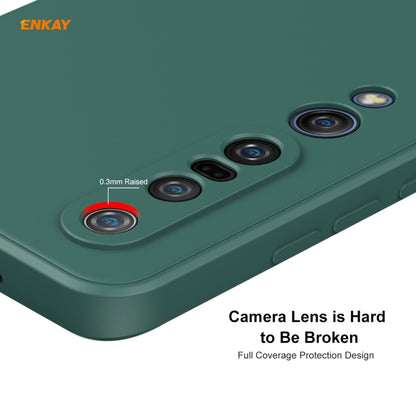 For Xiaomi Mi 10 Pro 5G Hat-Prince ENKAY ENK-PC076 Liquid Silicone Straight Edge Shockproof Protective Case, For Xiaomi Mi 10 Pro 5G