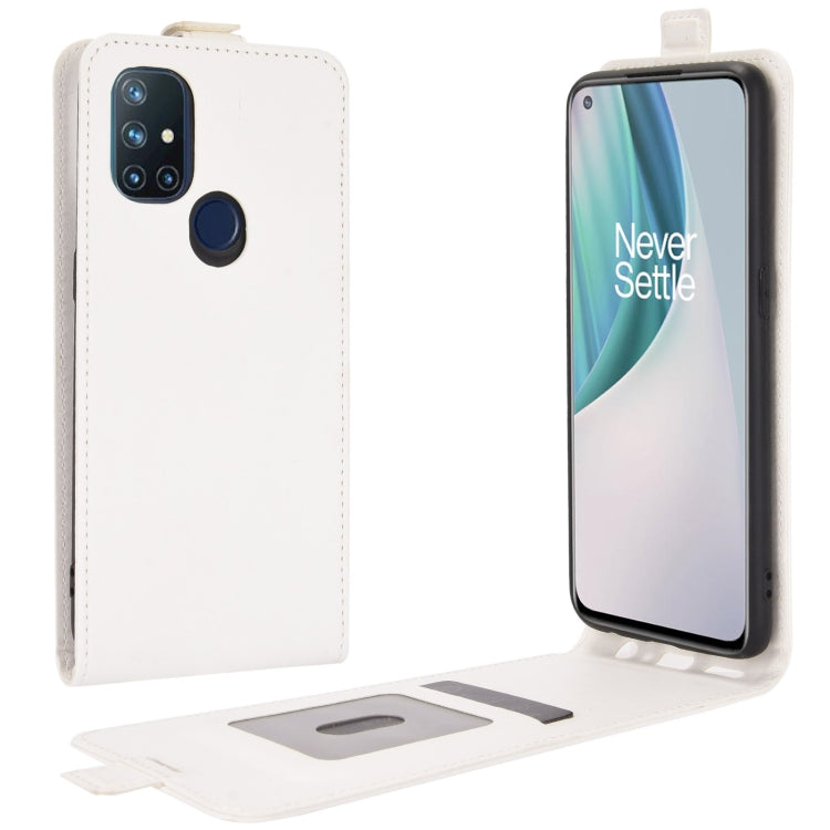 For OnePlus Nord N10 5G R64 Texture Single Vertical Flip Leather Protective Case with Card Slots & Photo Frame, For OnePlus Nord N10 5G