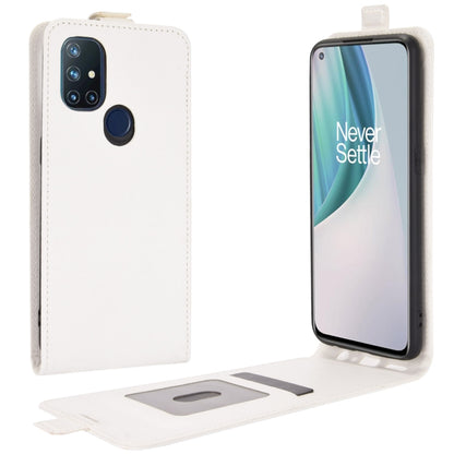 For OnePlus Nord N10 5G R64 Texture Single Vertical Flip Leather Protective Case with Card Slots & Photo Frame, For OnePlus Nord N10 5G