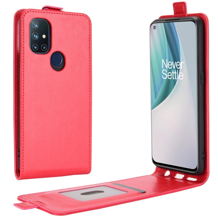 For OnePlus Nord N10 5G R64 Texture Single Vertical Flip Leather Protective Case with Card Slots & Photo Frame, For OnePlus Nord N10 5G