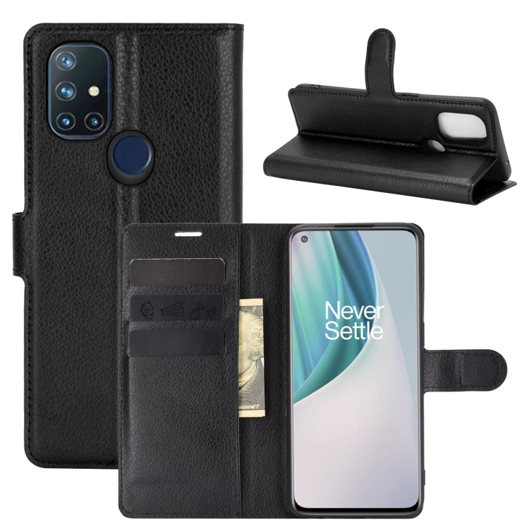 For OnePlus Nord N10 5G Litchi Texture Horizontal Flip Protective Case with Holder & Card Slots & Wallet, For OnePlus Nord N10 5G