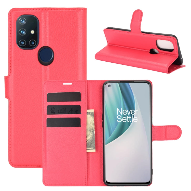 For OnePlus Nord N10 5G Litchi Texture Horizontal Flip Protective Case with Holder & Card Slots & Wallet, For OnePlus Nord N10 5G