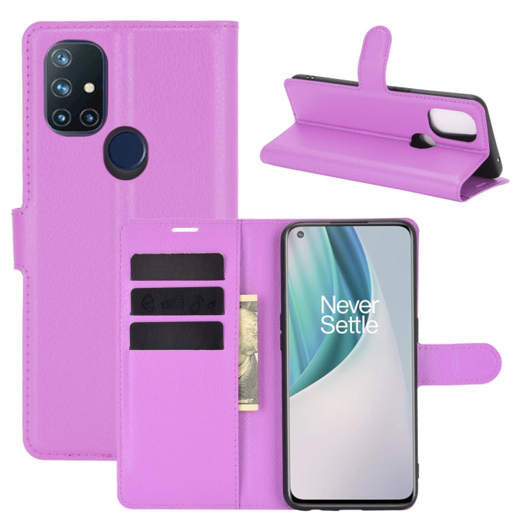 For OnePlus Nord N10 5G Litchi Texture Horizontal Flip Protective Case with Holder & Card Slots & Wallet, For OnePlus Nord N10 5G
