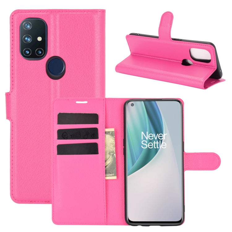For OnePlus Nord N10 5G Litchi Texture Horizontal Flip Protective Case with Holder & Card Slots & Wallet, For OnePlus Nord N10 5G