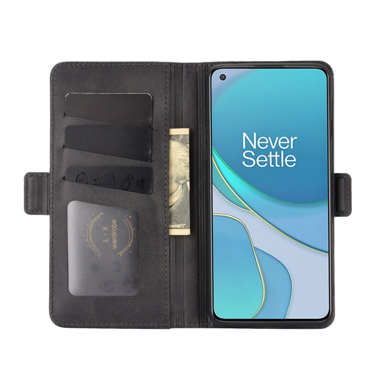 For OnePlus 8T Dual-side Magnetic Buckle Horizontal Flip Leather Case with Holder & Card Slots & Wallet, For OnePlus 8T