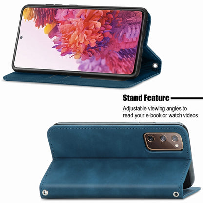 Retro Skin Feel Business Magnetic Horizontal Flip Leather Case With Holder & Card Slots & Wallet & Photo Frame, For Samsung Galaxy S20 FE, For OnePlus Nord, For OnePlus 8, For OnePlus 8 Pro