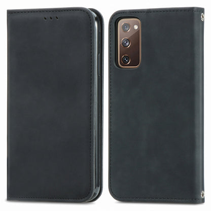 Retro Skin Feel Business Magnetic Horizontal Flip Leather Case With Holder & Card Slots & Wallet & Photo Frame, For Samsung Galaxy S20 FE, For OnePlus Nord, For OnePlus 8, For OnePlus 8 Pro