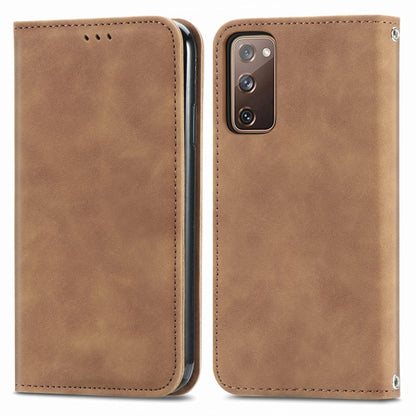 Retro Skin Feel Business Magnetic Horizontal Flip Leather Case With Holder & Card Slots & Wallet & Photo Frame, For Samsung Galaxy S20 FE, For OnePlus Nord, For OnePlus 8, For OnePlus 8 Pro