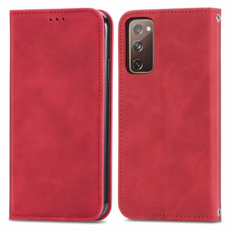 Retro Skin Feel Business Magnetic Horizontal Flip Leather Case With Holder & Card Slots & Wallet & Photo Frame, For Samsung Galaxy S20 FE, For OnePlus Nord, For OnePlus 8, For OnePlus 8 Pro