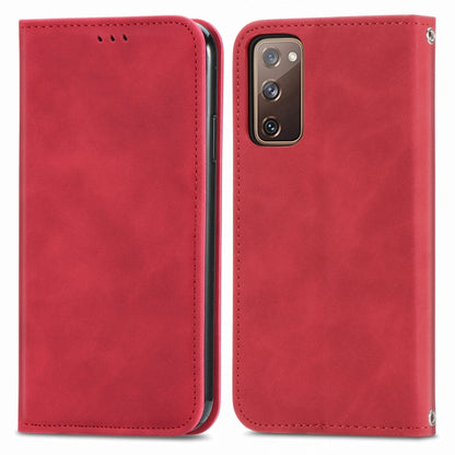 Retro Skin Feel Business Magnetic Horizontal Flip Leather Case With Holder & Card Slots & Wallet & Photo Frame, For Samsung Galaxy S20 FE, For OnePlus Nord, For OnePlus 8, For OnePlus 8 Pro