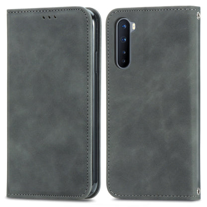 Retro Skin Feel Business Magnetic Horizontal Flip Leather Case With Holder & Card Slots & Wallet & Photo Frame, For Samsung Galaxy S20 FE, For OnePlus Nord, For OnePlus 8, For OnePlus 8 Pro