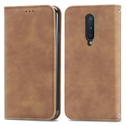 Retro Skin Feel Business Magnetic Horizontal Flip Leather Case With Holder & Card Slots & Wallet & Photo Frame, For Samsung Galaxy S20 FE, For OnePlus Nord, For OnePlus 8, For OnePlus 8 Pro