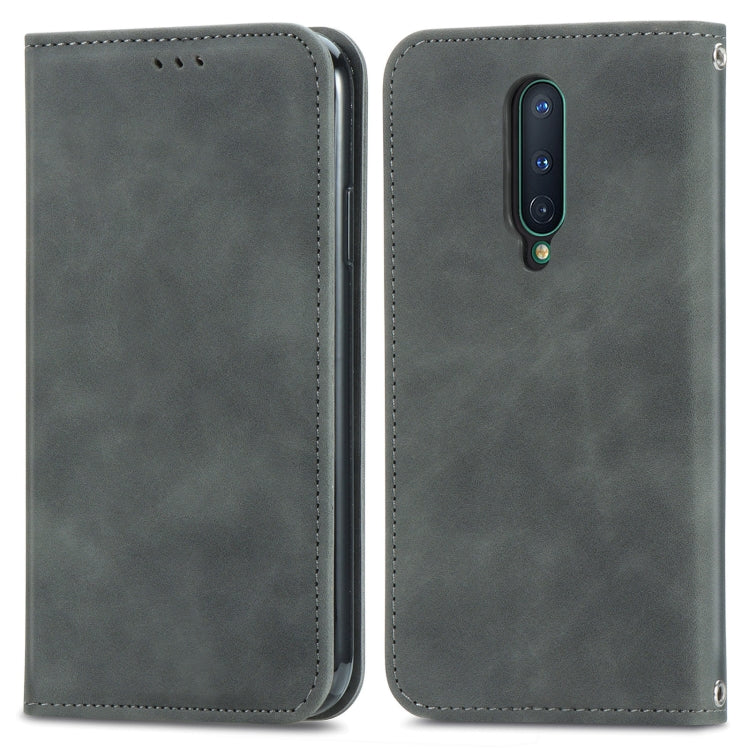 Retro Skin Feel Business Magnetic Horizontal Flip Leather Case With Holder & Card Slots & Wallet & Photo Frame, For Samsung Galaxy S20 FE, For OnePlus Nord, For OnePlus 8, For OnePlus 8 Pro