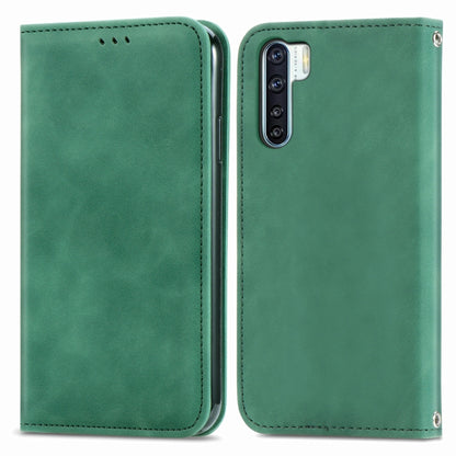 Retro Skin Feel Business Magnetic Horizontal Flip Leather Case With Holder & Card Slots & Wallet & Photo Frame, For OPPO  F15, For OPPO A8