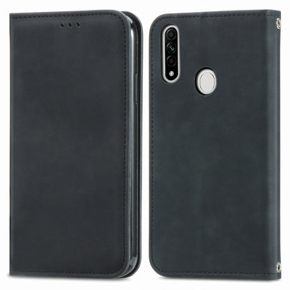 Retro Skin Feel Business Magnetic Horizontal Flip Leather Case With Holder & Card Slots & Wallet & Photo Frame, For OPPO  F15, For OPPO A8