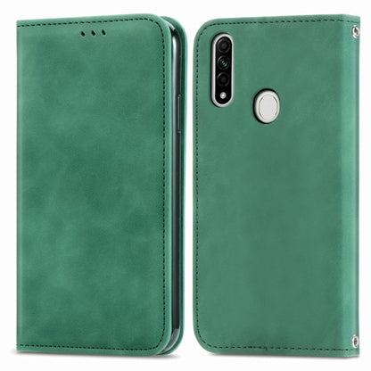 Retro Skin Feel Business Magnetic Horizontal Flip Leather Case With Holder & Card Slots & Wallet & Photo Frame, For OPPO  F15, For OPPO A8