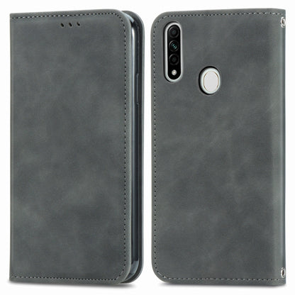 Retro Skin Feel Business Magnetic Horizontal Flip Leather Case With Holder & Card Slots & Wallet & Photo Frame, For OPPO  F15, For OPPO A8