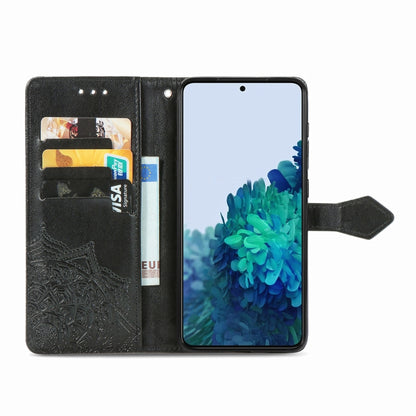 Mandala Flower Embossed Horizontal Flip Leather Case with Holder & Three Card Slots & Wallet & Lanyard, For Galaxy S21 5G, For Galaxy S21 Ultra 5G, For OnePlus Nord N10 5G, For vivo Y73S 5G