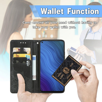 Mandala Flower Embossed Horizontal Flip Leather Case with Holder & Three Card Slots & Wallet & Lanyard, For vivo Y50, For vivo Y20, For T-Mobile Revvl 4, For OPPO Realme V3