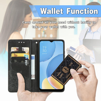 Mandala Flower Embossed Horizontal Flip Leather Case with Holder & Three Card Slots & Wallet & Lanyard, For OPPO A15, For LG K52, For Fujitsu Arrows NX9 F-52A