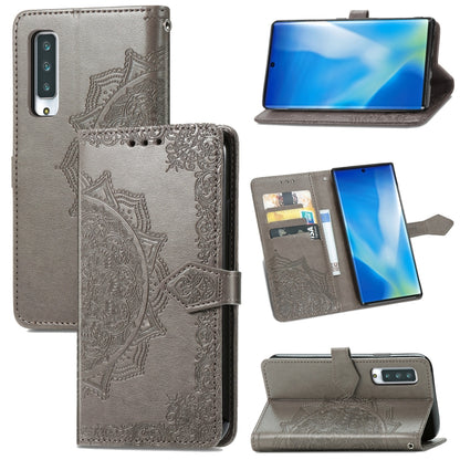 Mandala Flower Embossed Horizontal Flip Leather Case with Holder & Three Card Slots & Wallet & Lanyard, For OPPO A15, For LG K52, For Fujitsu Arrows NX9 F-52A