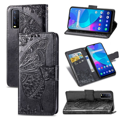 Butterfly Love Flower Embossed Horizontal Flip Leather Case with Bracket / Card Slot / Wallet / Lanyard, For vivo Y73s, For vivo Y50, For vivo Y20