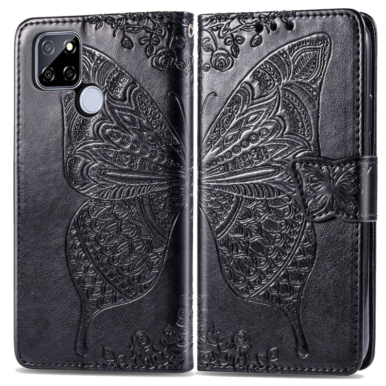 Butterfly Love Flower Embossed Horizontal Flip Leather Case with Bracket / Card Slot / Wallet / Lanyard, For OPPO Realme V3, For OPPO A15, For OnePlus Nord N100, For Arrows NX9 F-52A