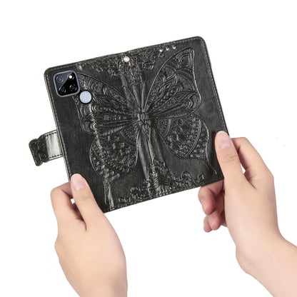 Butterfly Love Flower Embossed Horizontal Flip Leather Case with Bracket / Card Slot / Wallet / Lanyard, For OPPO Realme V3, For OPPO A15, For OnePlus Nord N100, For Arrows NX9 F-52A